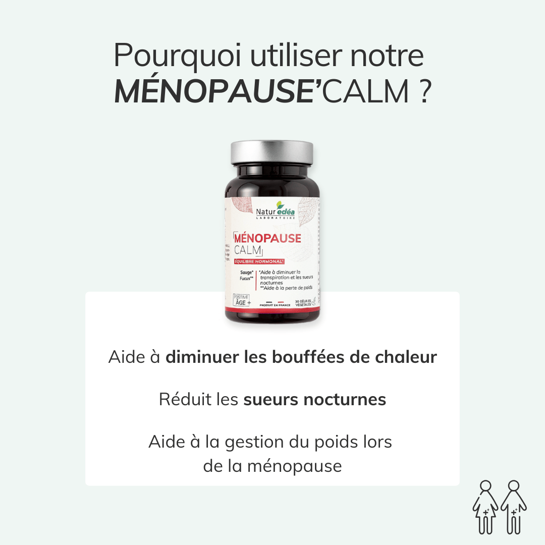 Complément alimentaire ménopause sans hormones : Ménopause'calm