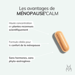 Complément alimentaire ménopause sans hormones : Ménopause'calm