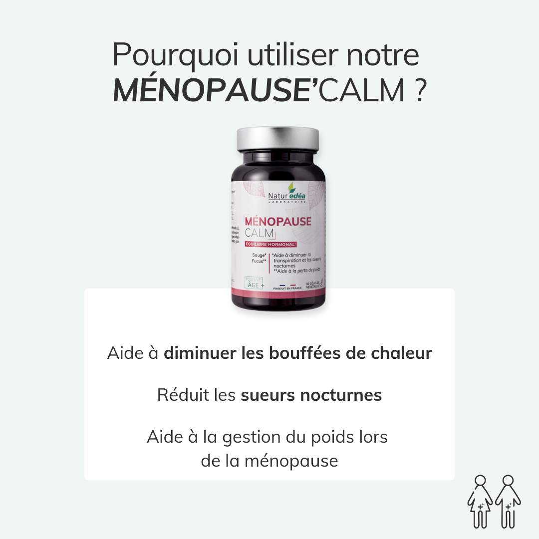 Complément alimentaire ménopause sans hormones : Ménopause'calm