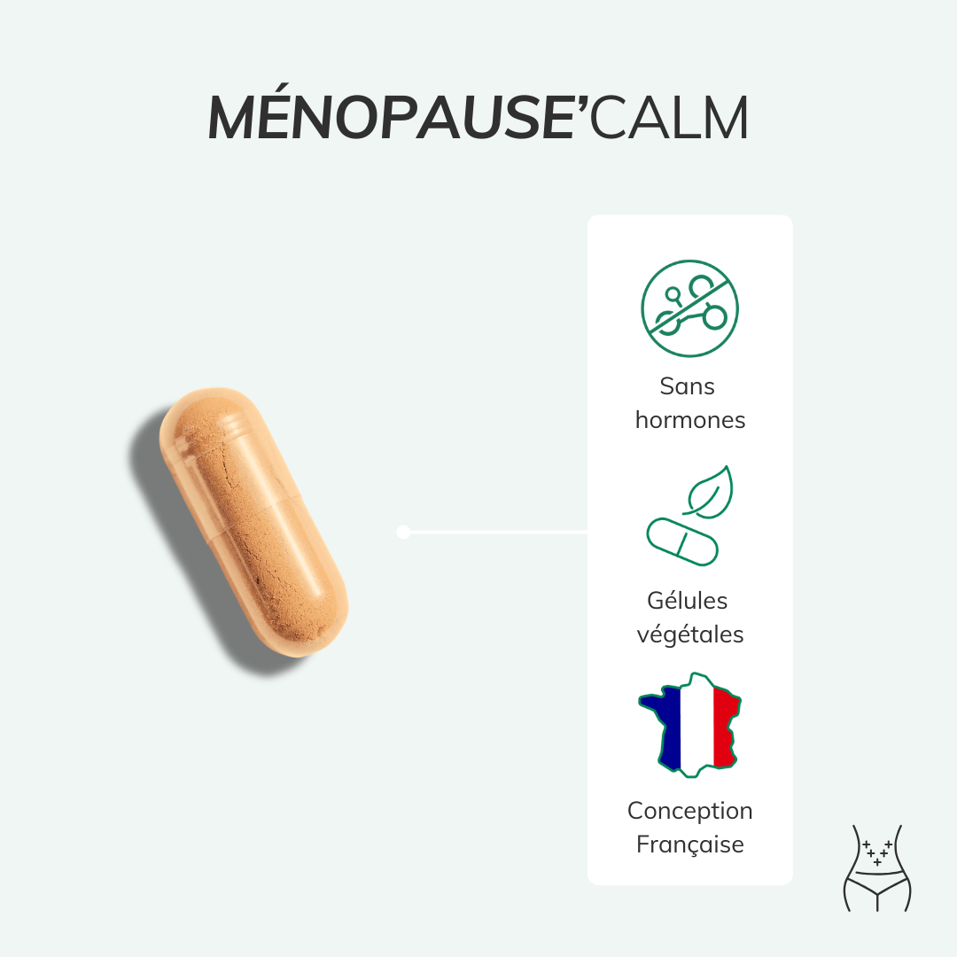 Complément alimentaire ménopause sans hormones : Ménopause'calm