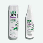 Flacon de shampooing et de lotion Hair Force 1