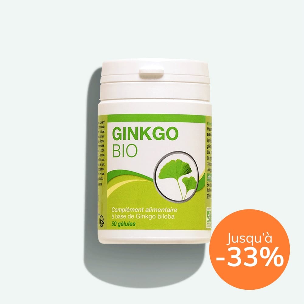 Complément alimentaire naturel mémoire - Ginkgo biloba bio