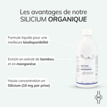 Complément alimentaire naturel santé des os - Silicium organique