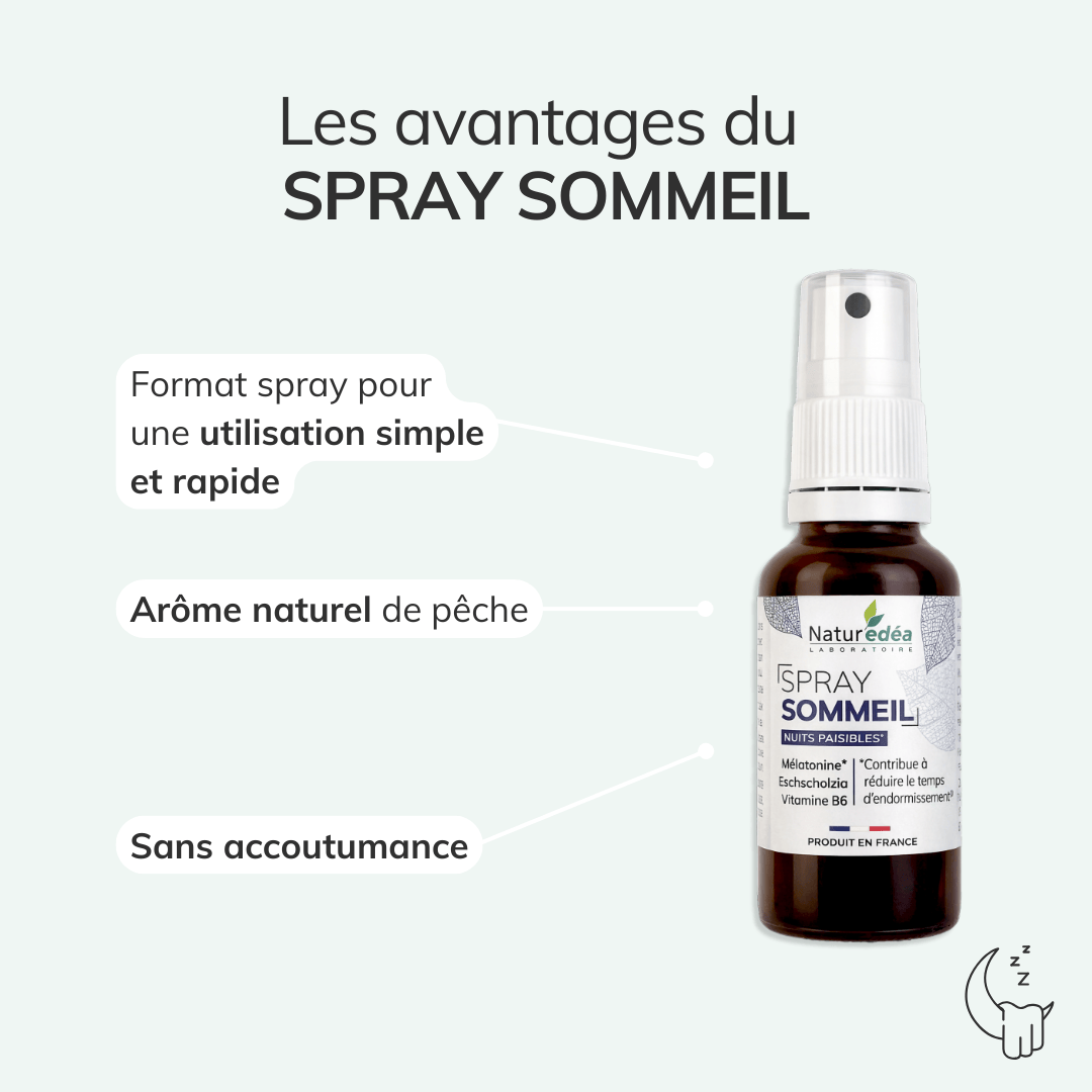 Spray sommeil réduit le temps d’endormissement 